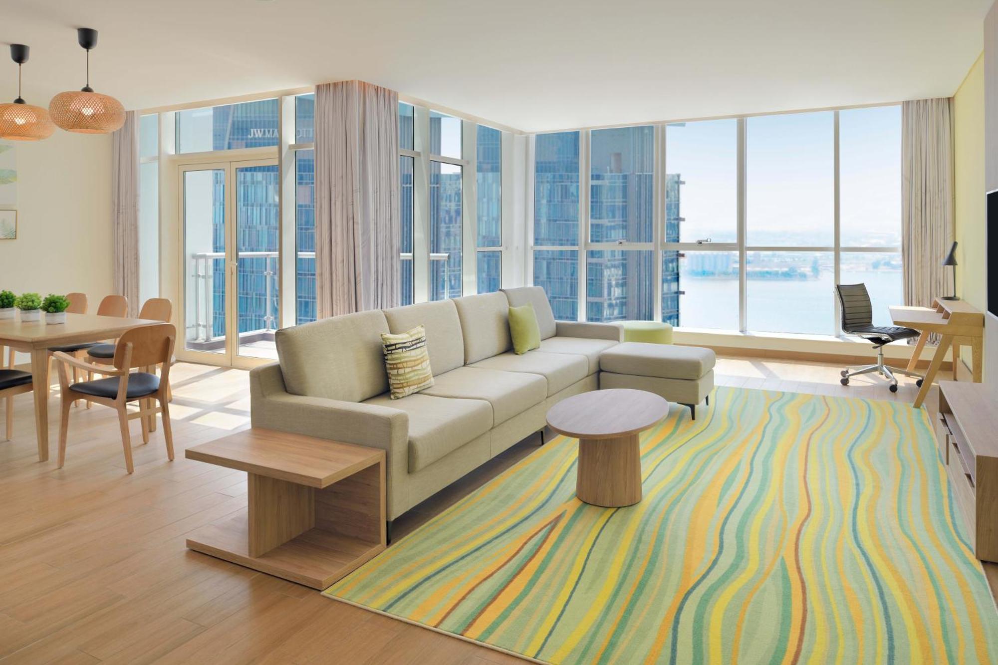 Element By Westin City Center Doha Dış mekan fotoğraf A living room at the hotel
